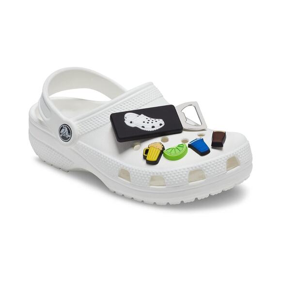 Crocs Jibbitz Cheers 5 Pk Shoe Charms Bottle Opener, Beer, Lime, Drinking Cup - Picture 3 of 4